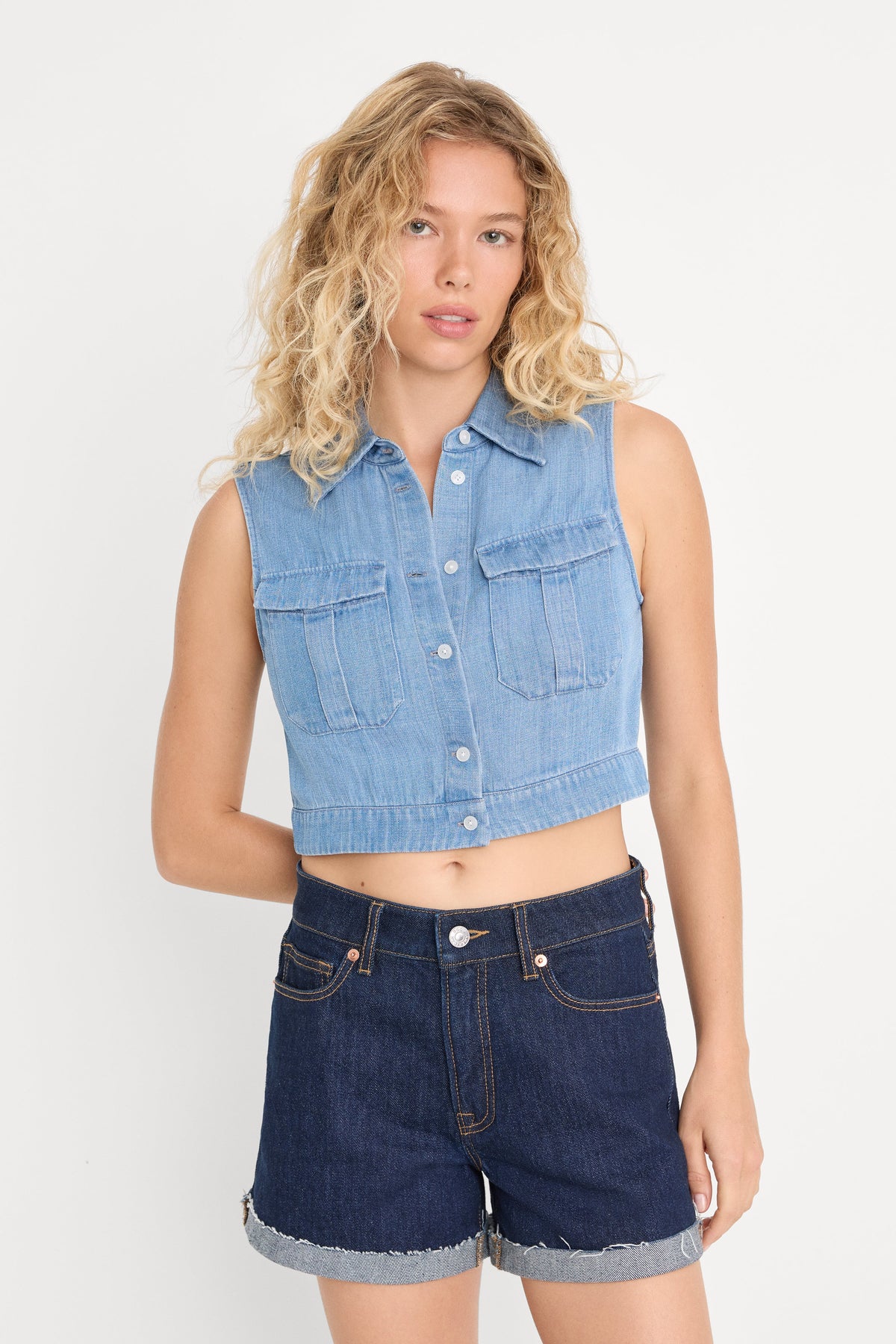 Luxury THE DENIM ANCHOR TOP INDIGO1391