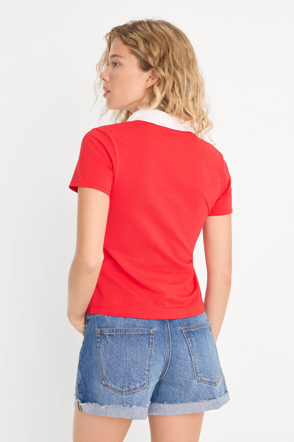 Luxury THE EASY POLO POP RED