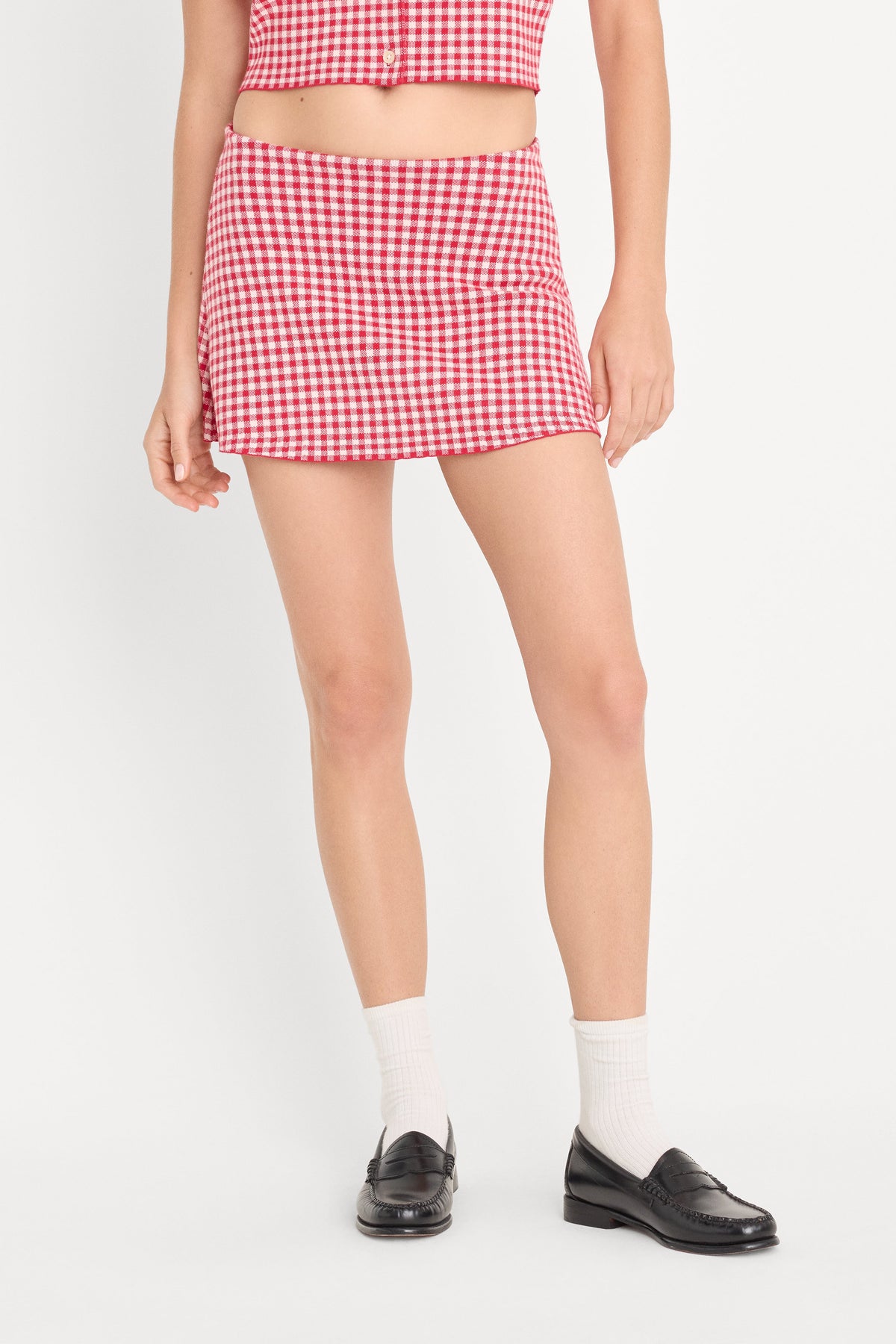 Luxury THE KEEPSAKE SKORT CHERRY GINGHAM
