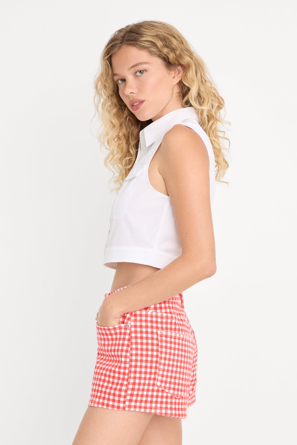 Luxury THE ANCHOR TOP WHITE001