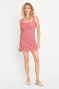 Luxury THE GARDEN DRESS CHECKERED RED