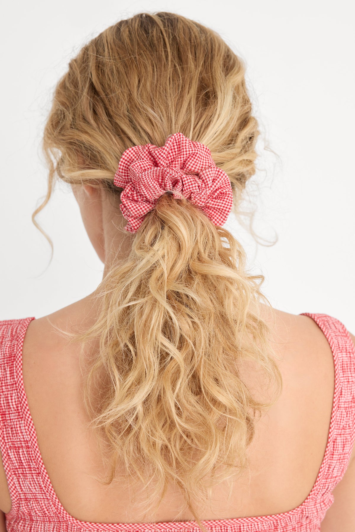 Luxury THE SCRUNCHIE POP GINGHAM SMALL