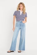 Luxury GOOD WAIST PALAZZO ANKLE JEANS INDIGO1247
