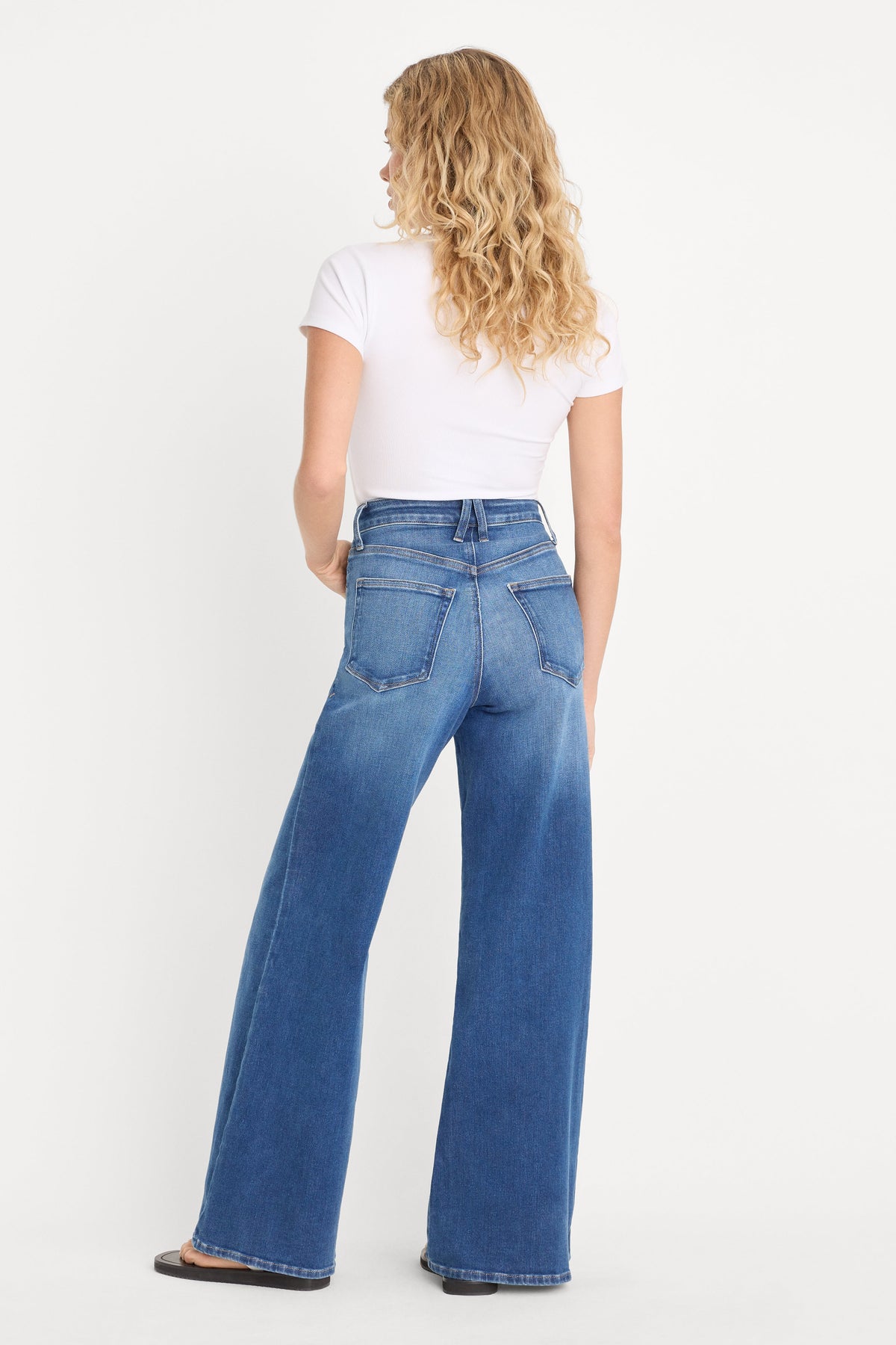 Luxury SOFT TECH GOOD PETITE PALAZZO JEANS INDIGO1233