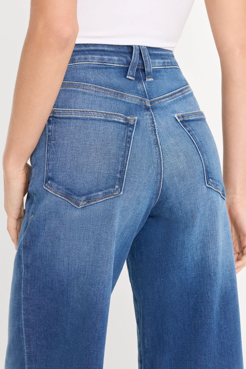 Luxury SOFT TECH GOOD PETITE PALAZZO JEANS INDIGO1233