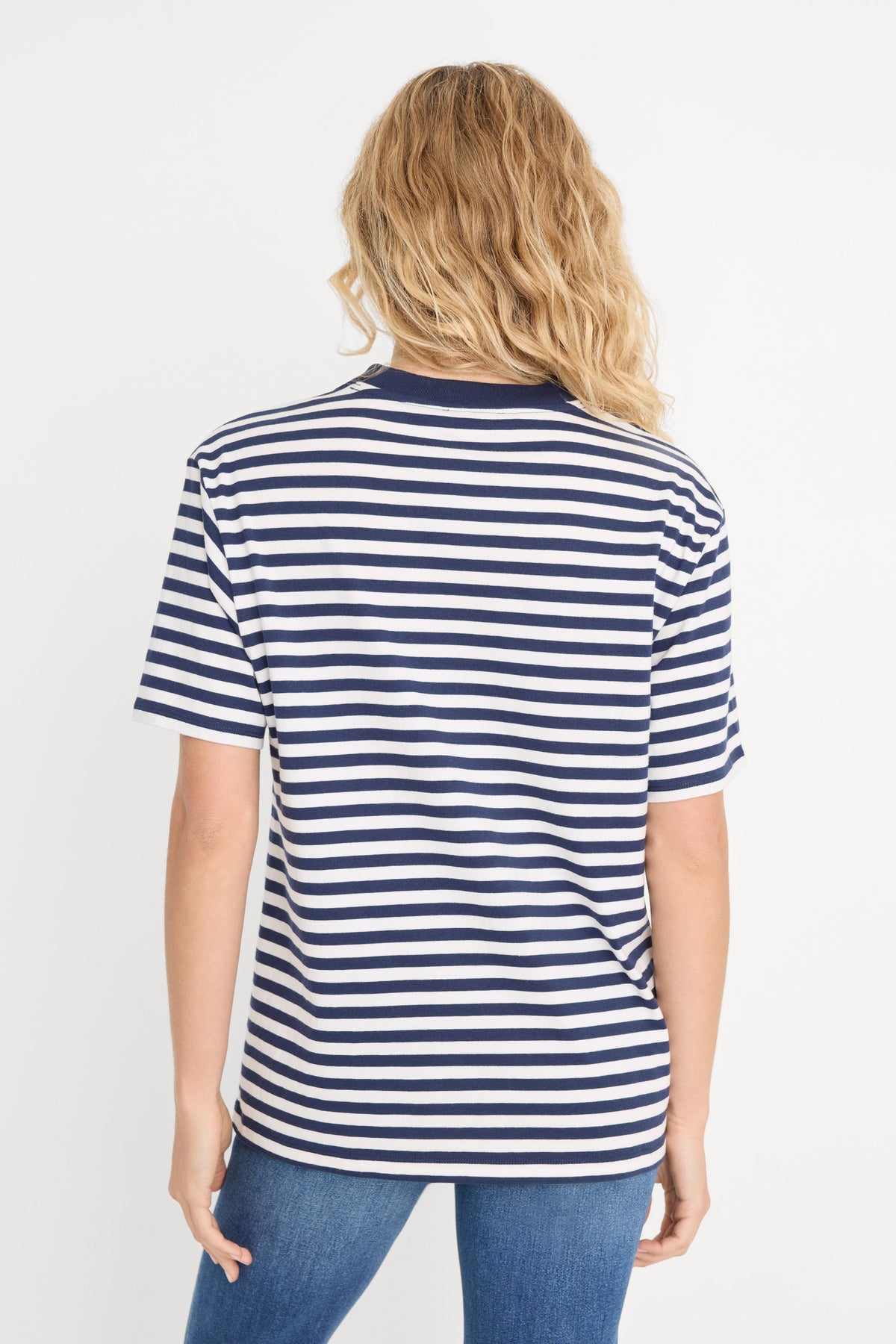 Luxury THE OVERSIZED TEE CLEAN STRIPE HORIZON INK