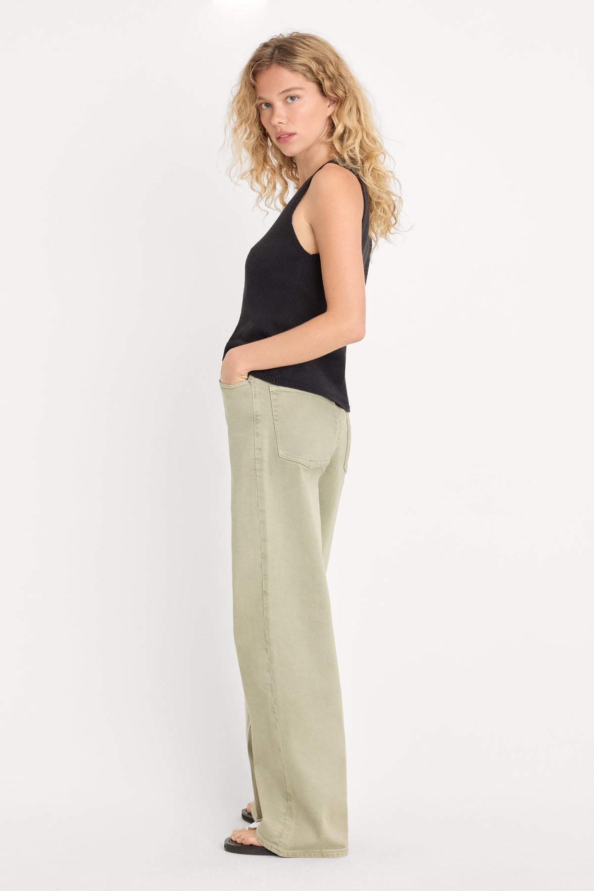 Luxury VINTAGE WIDE JEANS BEACHGRASS