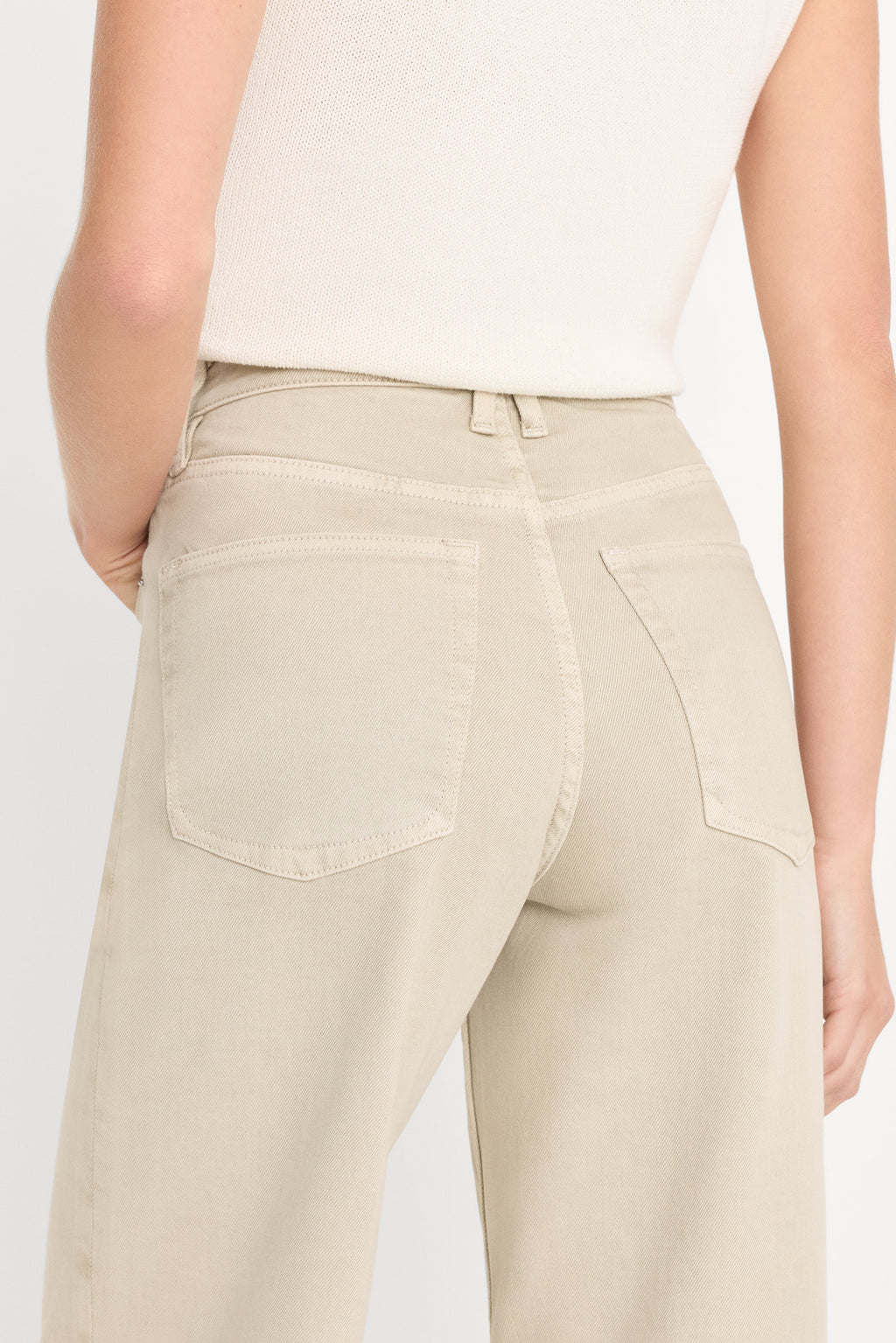 Luxury VINTAGE WIDE JEANS SAND DUNE