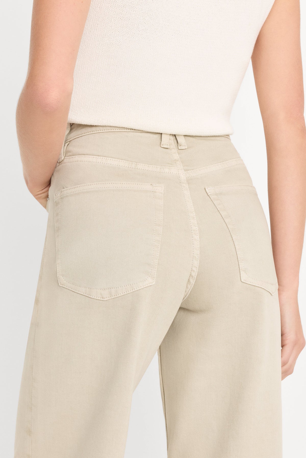 Luxury VINTAGE WIDE JEANS SAND DUNE