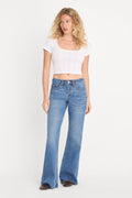 Luxury VINTAGE LOW RELAXED FLARE JEANS INDIGO1287