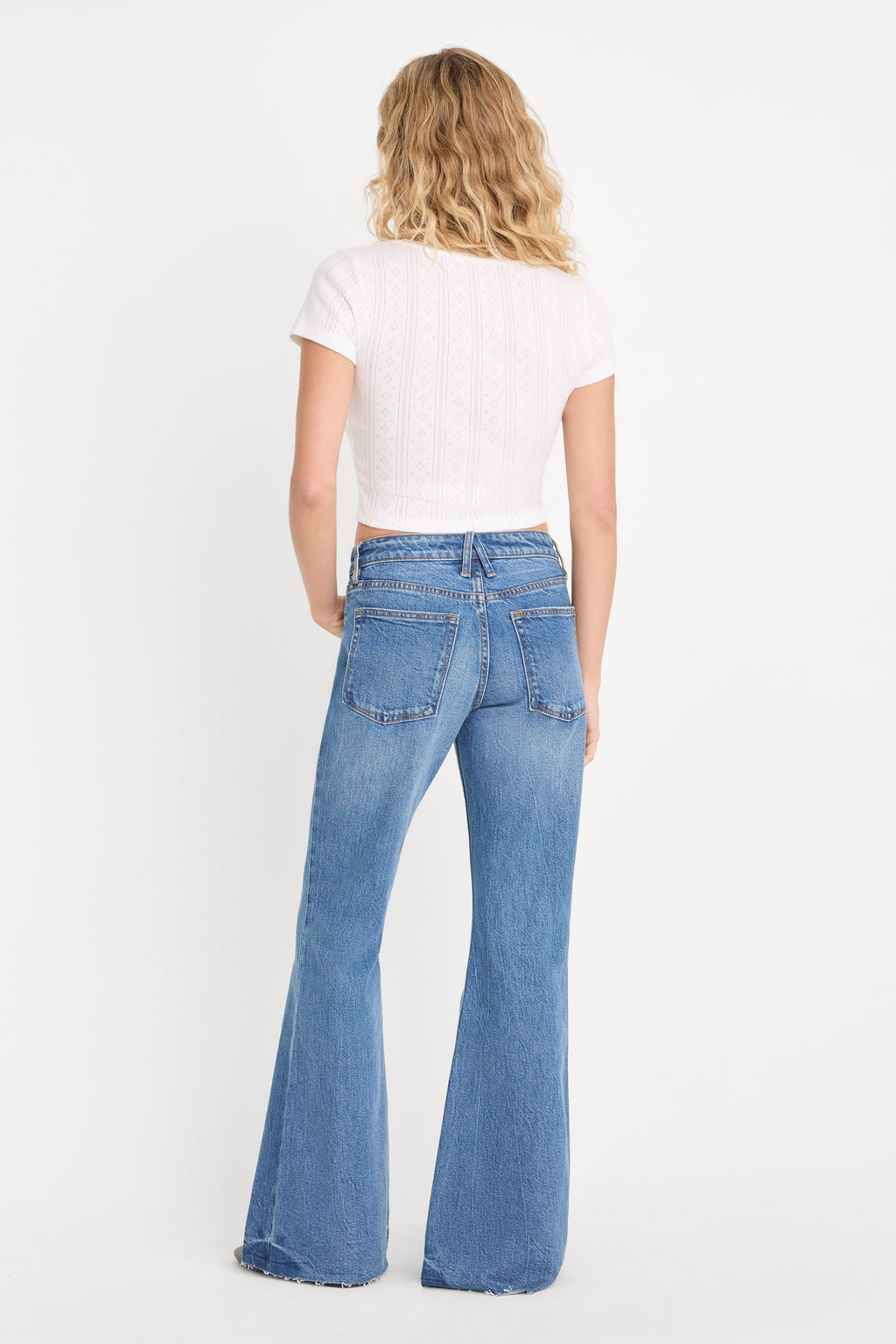 Luxury VINTAGE LOW RELAXED FLARE JEANS INDIGO1287