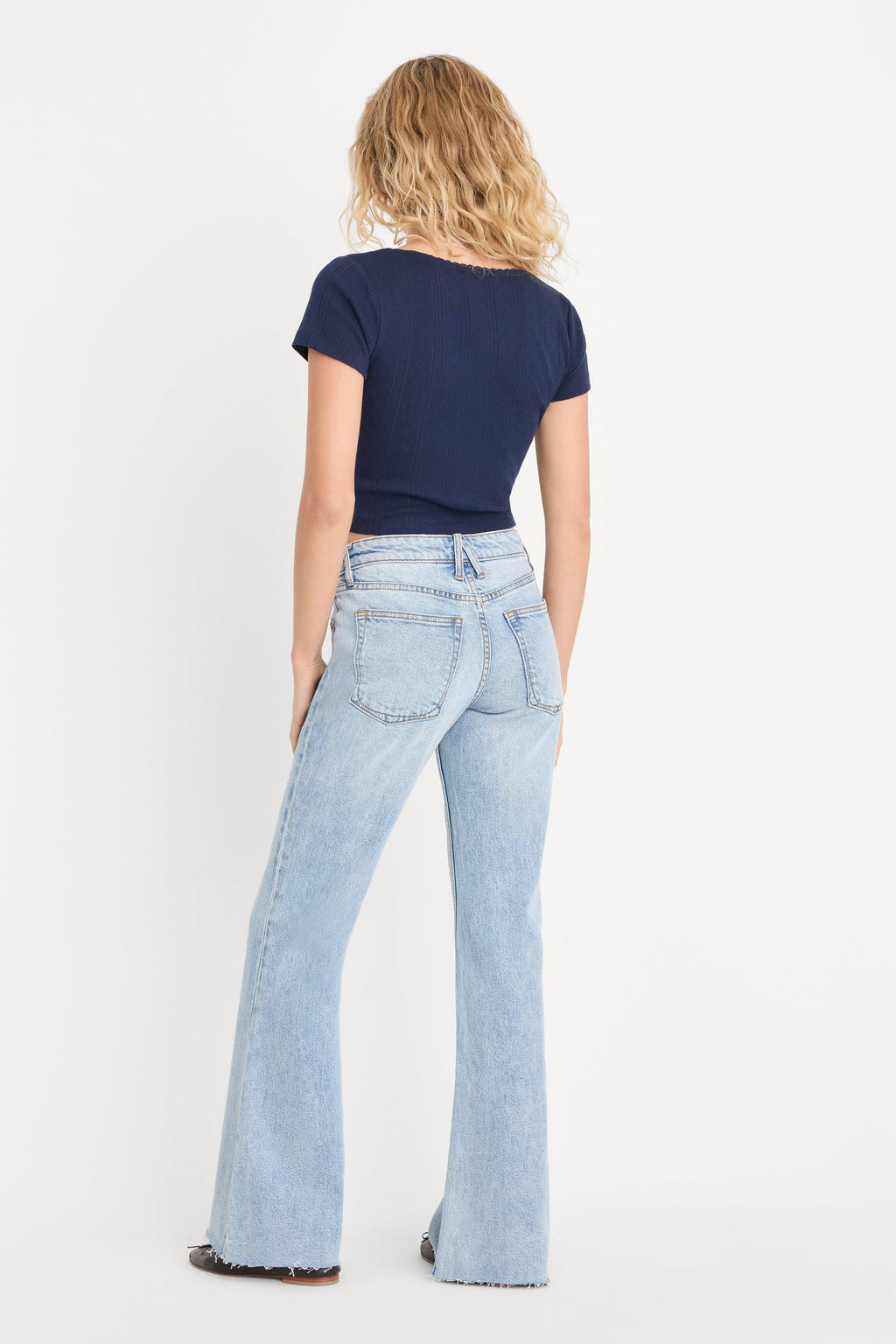 Luxury VINTAGE LOW RELAXED FLARE JEANS INDIGO1288