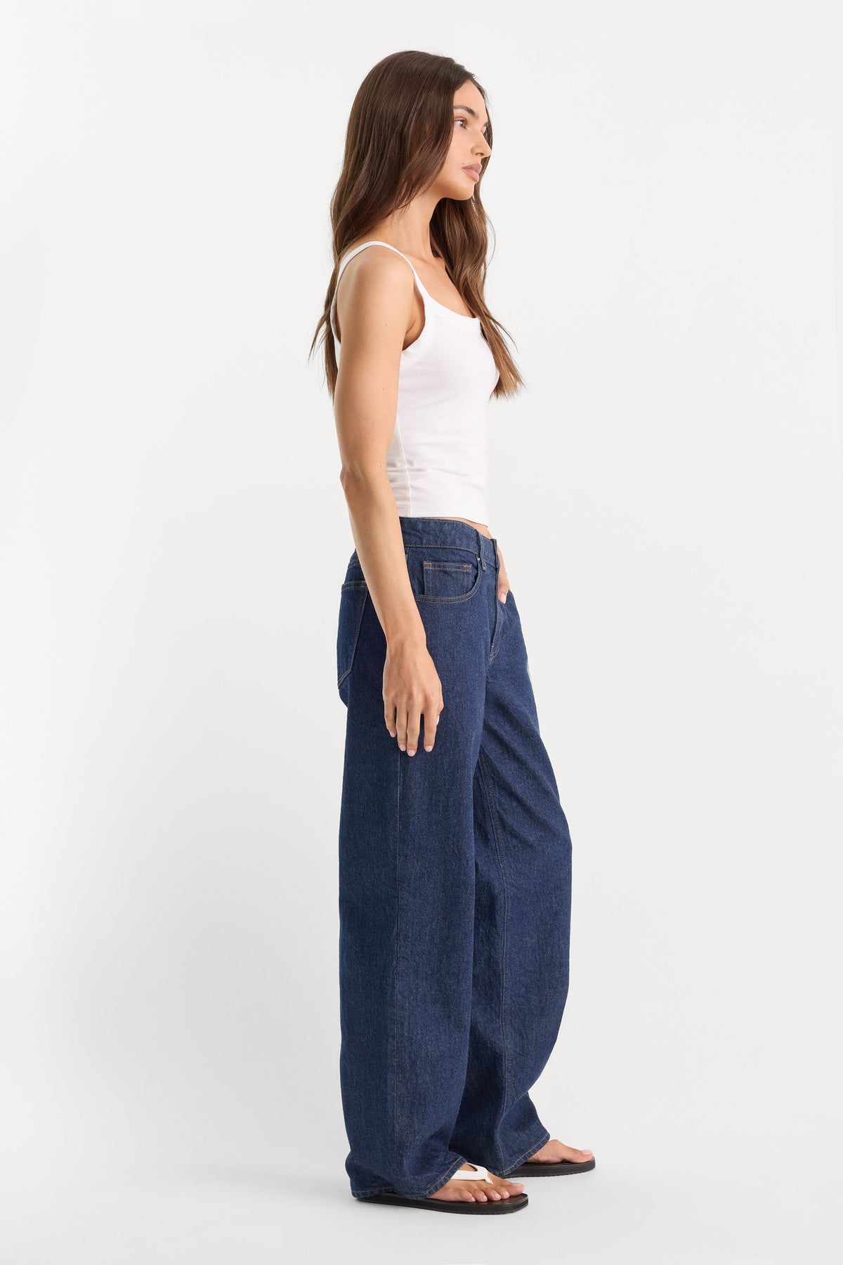 Luxury LOW RELAXED STRAIGHT JEANS RINSE