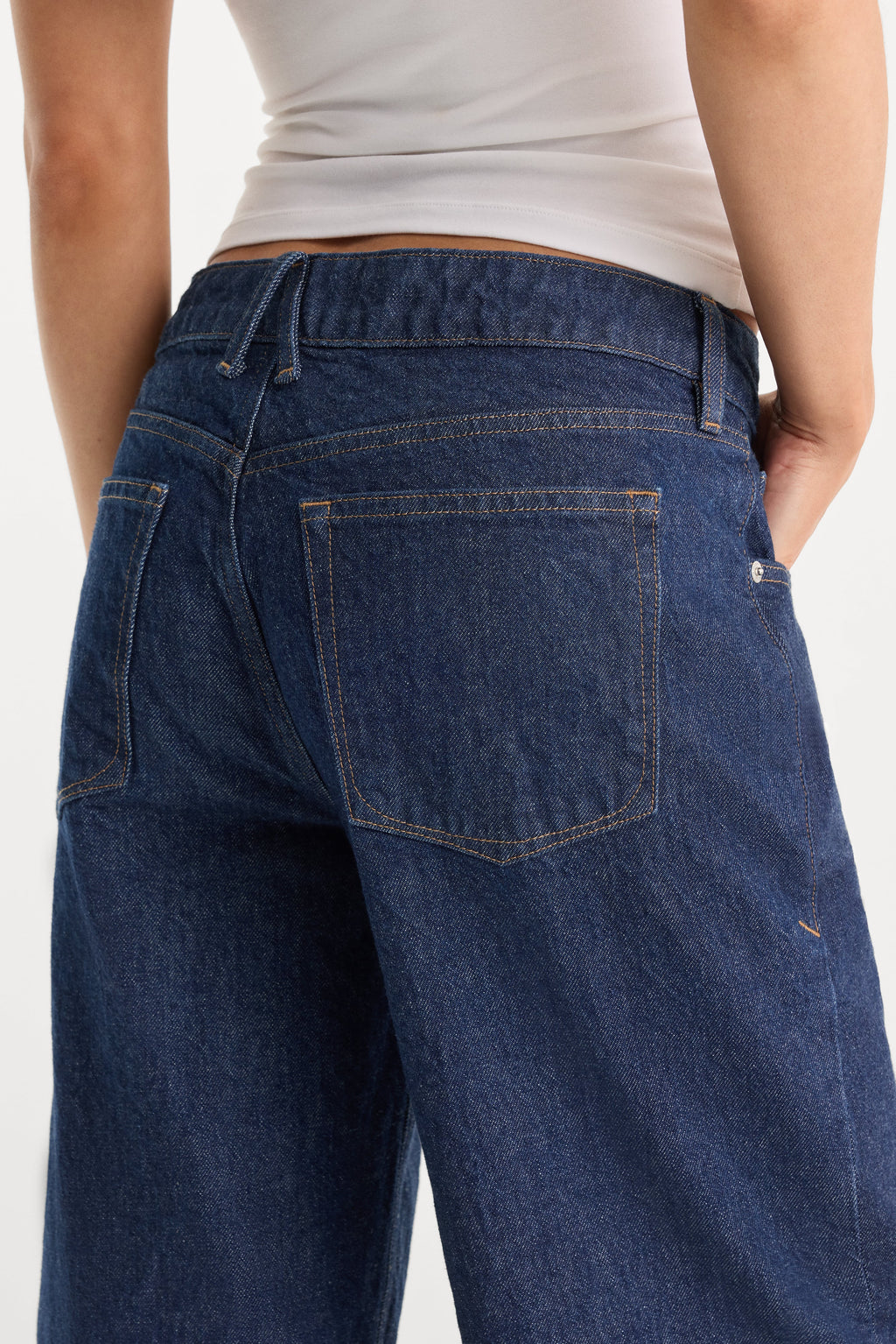 Luxury LOW RELAXED STRAIGHT JEANS RINSE
