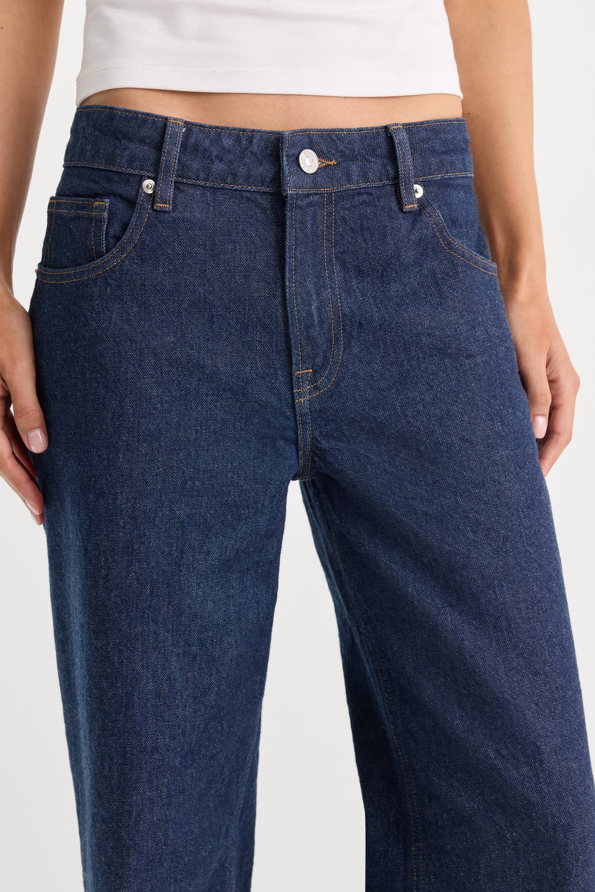 Luxury LOW RELAXED STRAIGHT JEANS RINSE