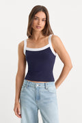 Luxury THE RINGER TANK HORIZON INK