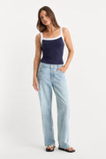 Luxury LOW RELAXED STRAIGHT JEANS INDIGO1220