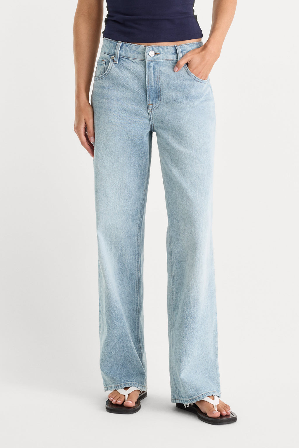 Luxury LOW RELAXED STRAIGHT JEANS INDIGO1220