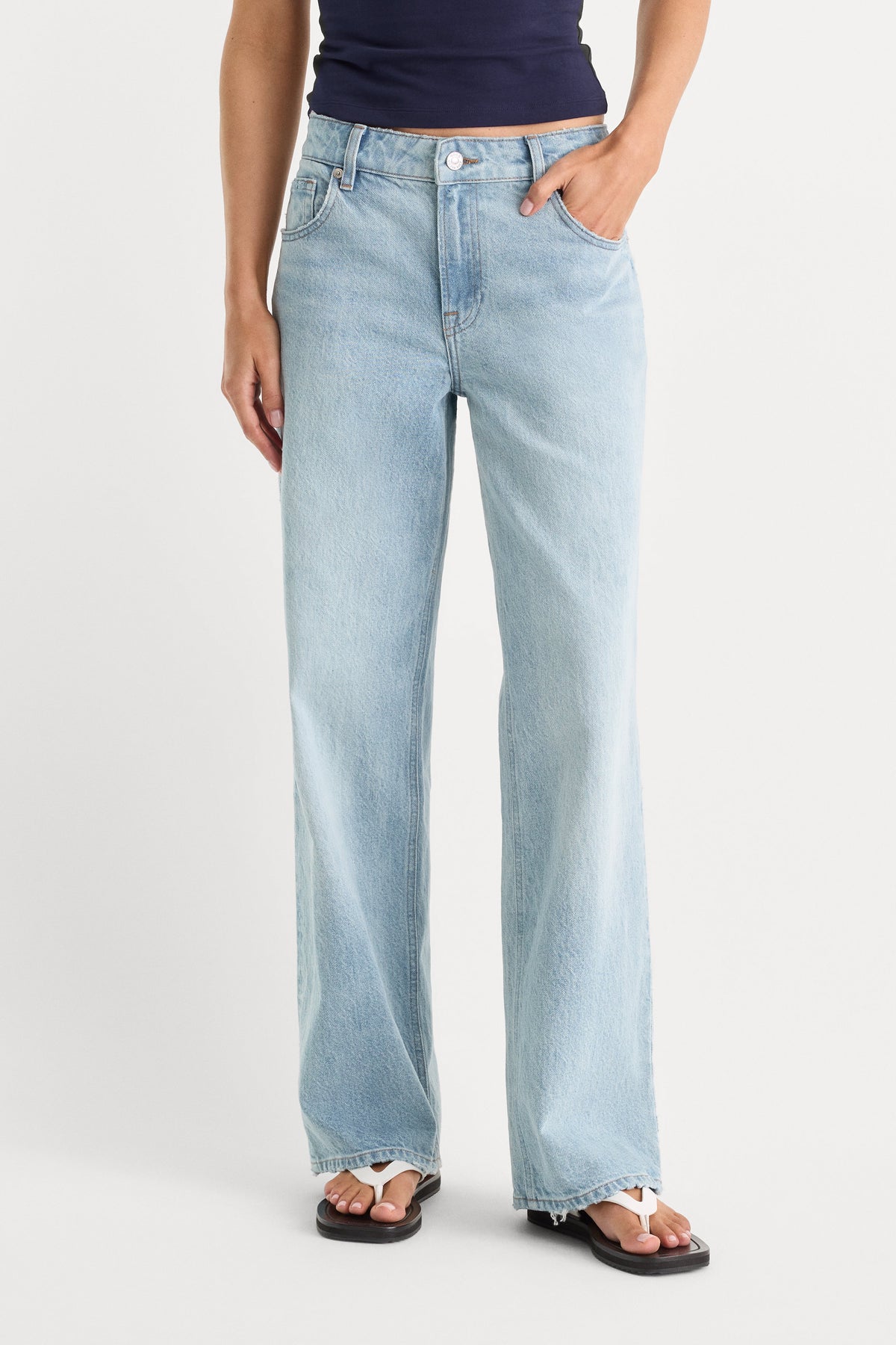 Luxury LOW RELAXED STRAIGHT JEANS INDIGO1220