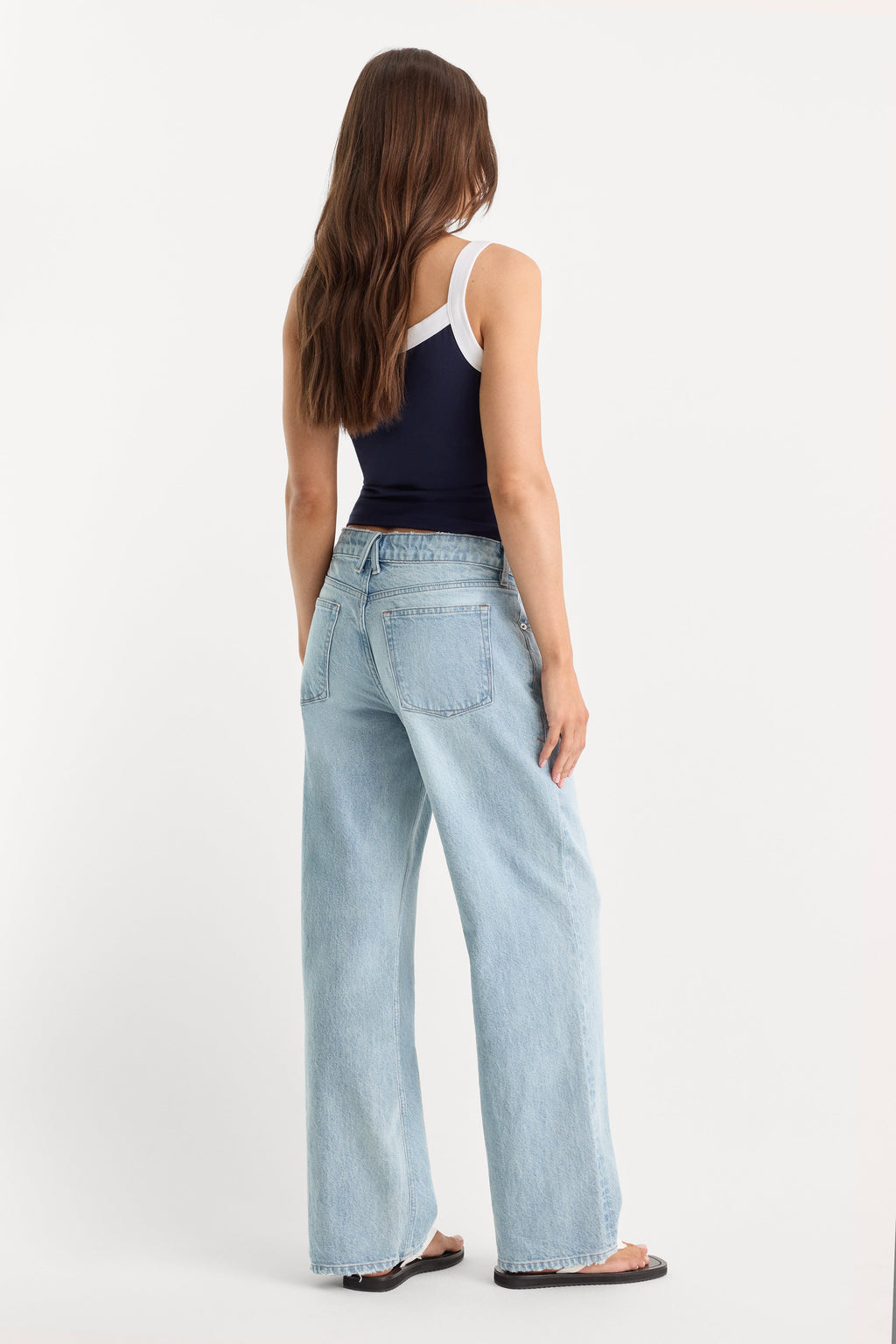 Luxury LOW RELAXED STRAIGHT JEANS INDIGO1220