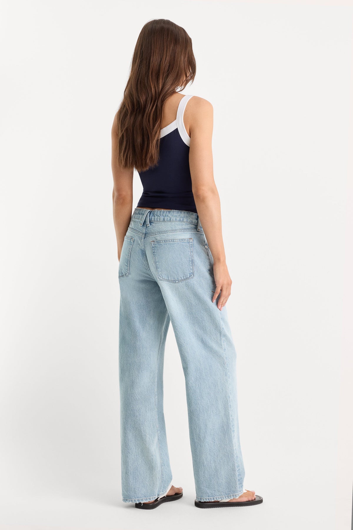Luxury LOW RELAXED STRAIGHT JEANS INDIGO1220