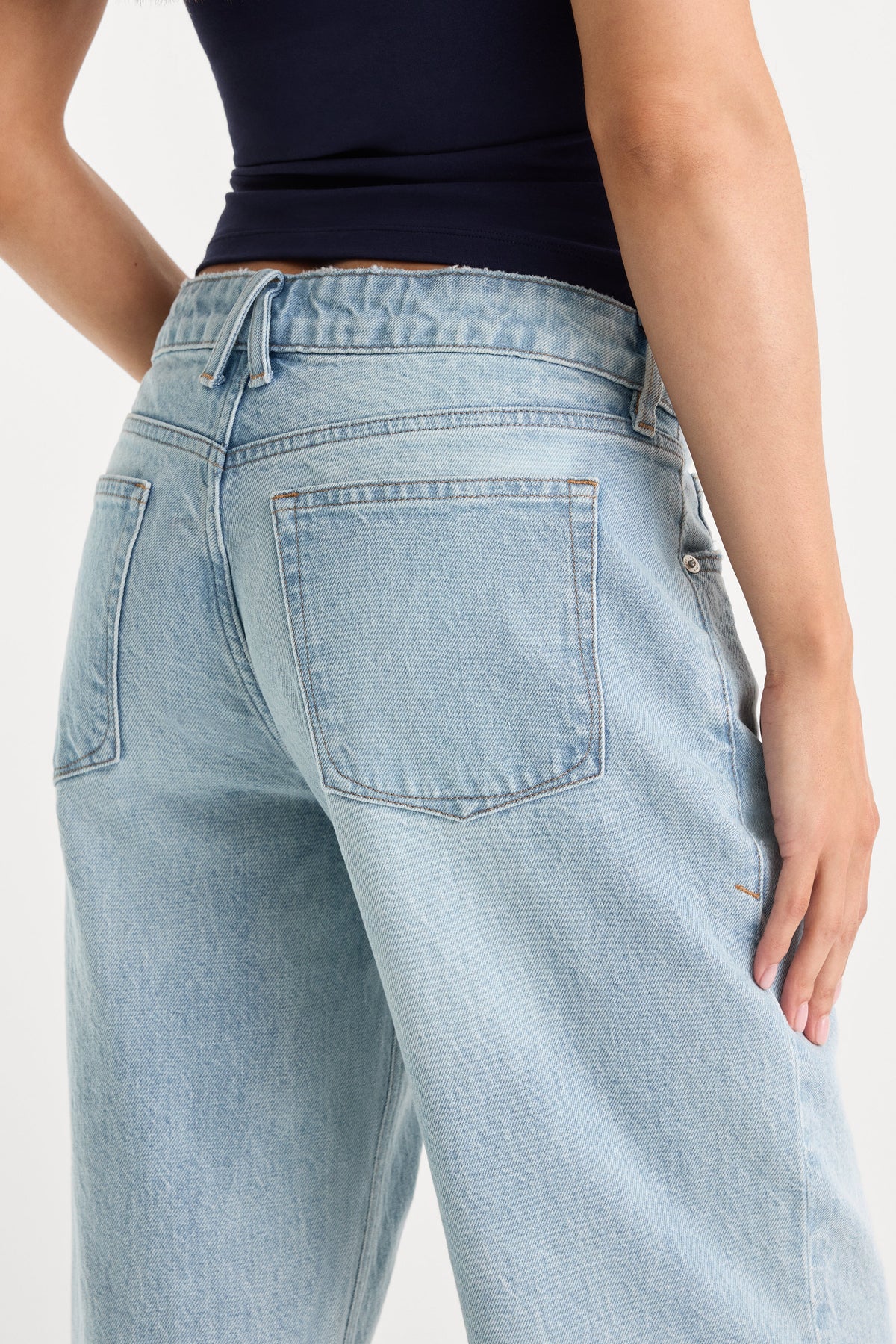 Luxury LOW RELAXED STRAIGHT JEANS INDIGO1220