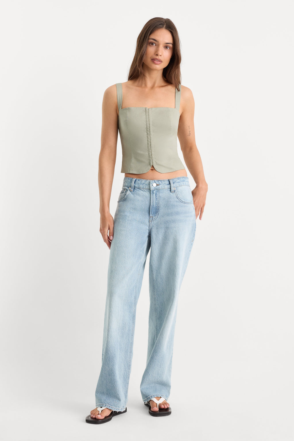 Luxury THE LINEN CORSET MOSSWELL