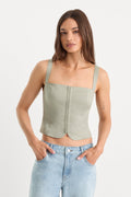 Luxury THE LINEN CORSET MOSSWELL