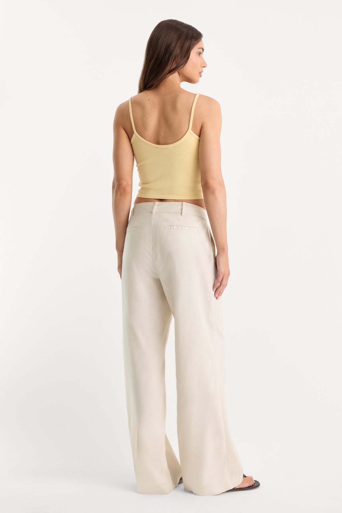 Luxury THE WIDE LEG LINEN TROUSER LINO