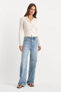 Luxury VINTAGE WIDE JEANS INDIGO1242