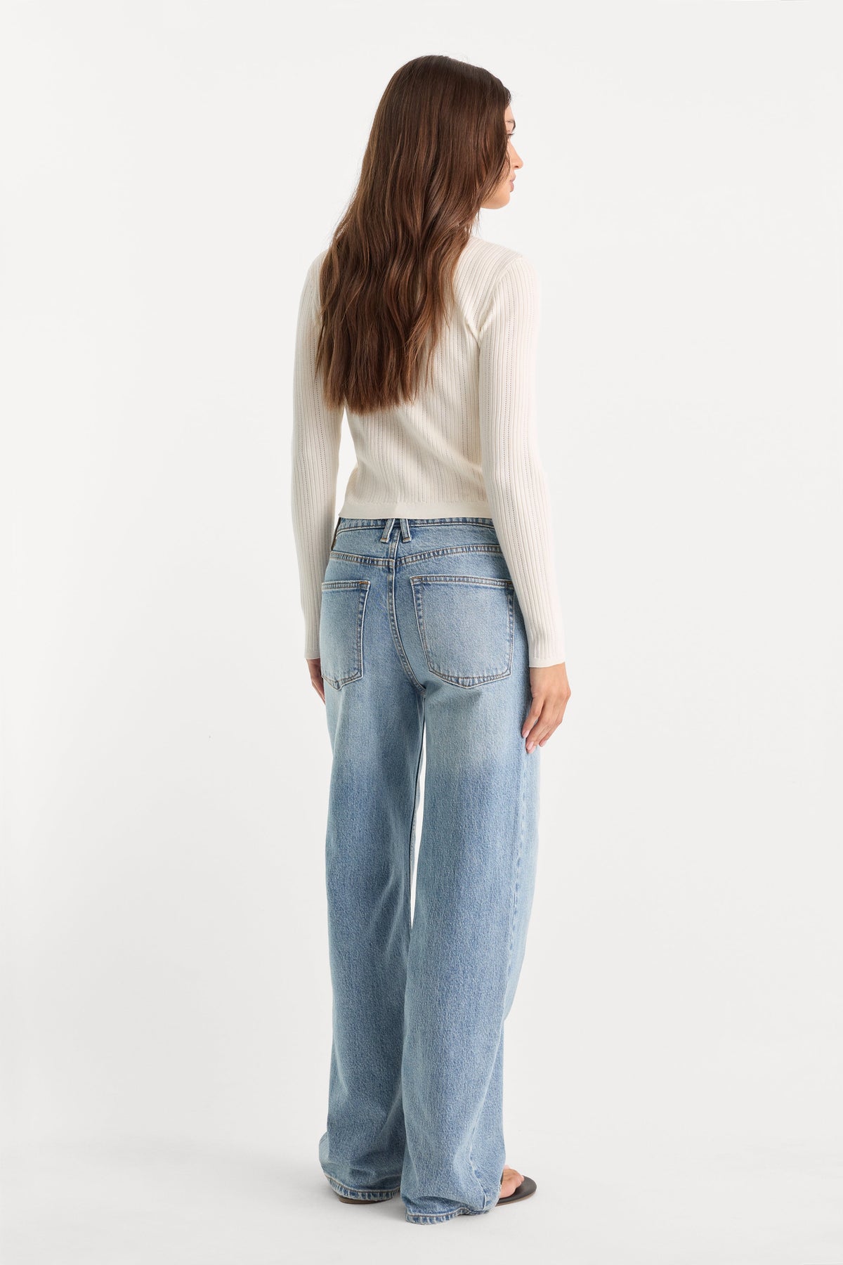 Luxury VINTAGE WIDE JEANS INDIGO1242
