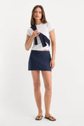 Luxury THE LINEN SKORT HORIZON INK