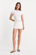 Luxury THE WRAPPED SKORT WHITE001