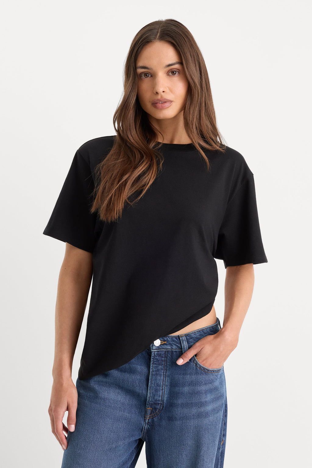 Luxury THE OVERSIZED TEE BLACK001