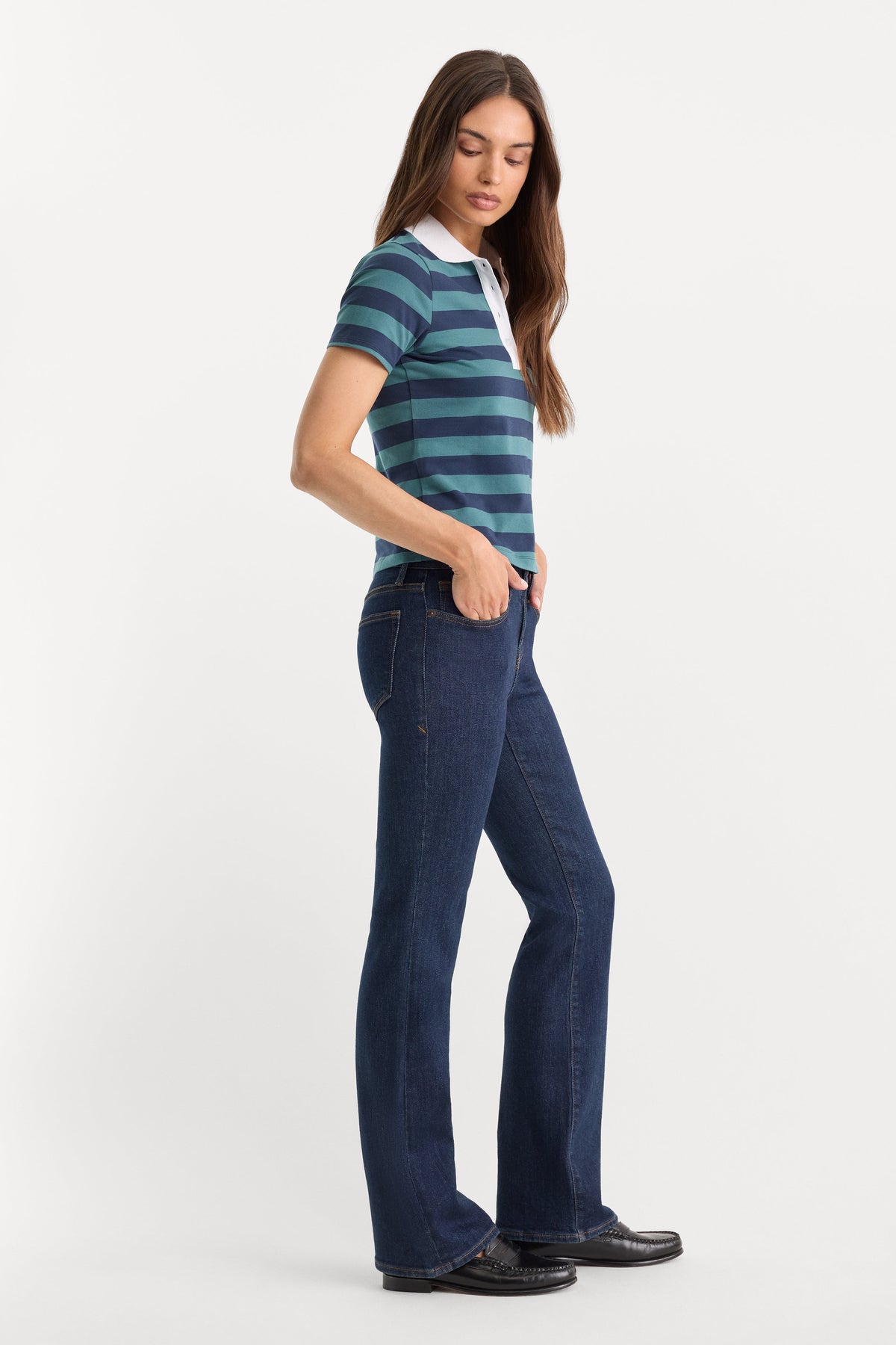 Luxury GOOD LOW RISE BOOTCUT JEANS INDIGO1231