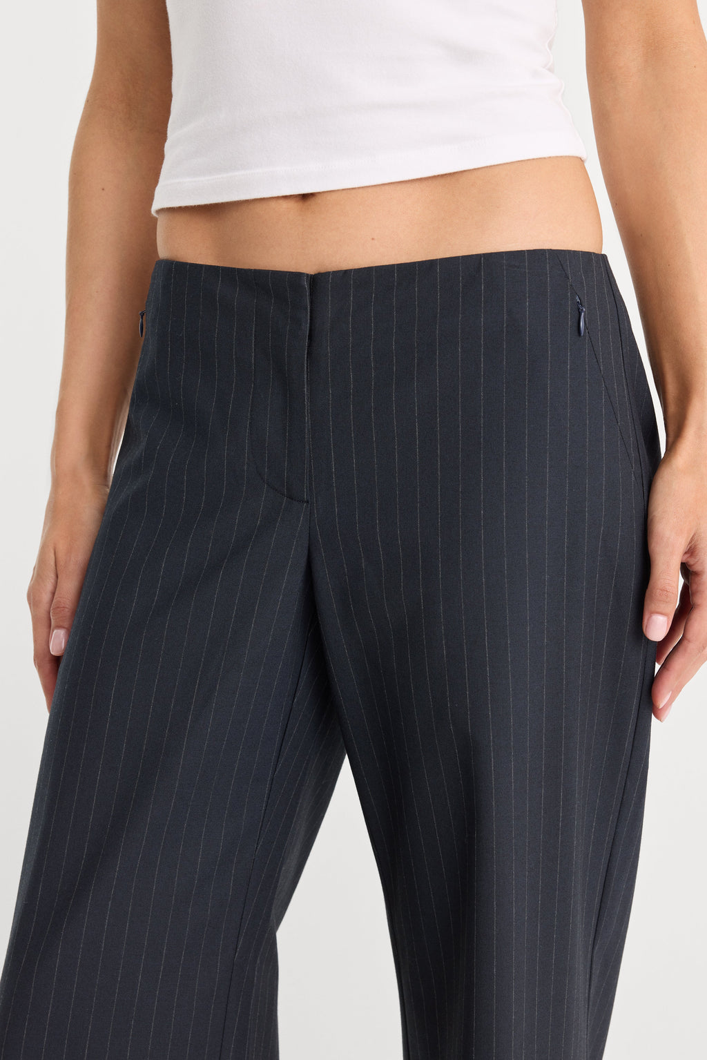 Luxury THE LOW RISE TROUSER ROYAL STRIPE