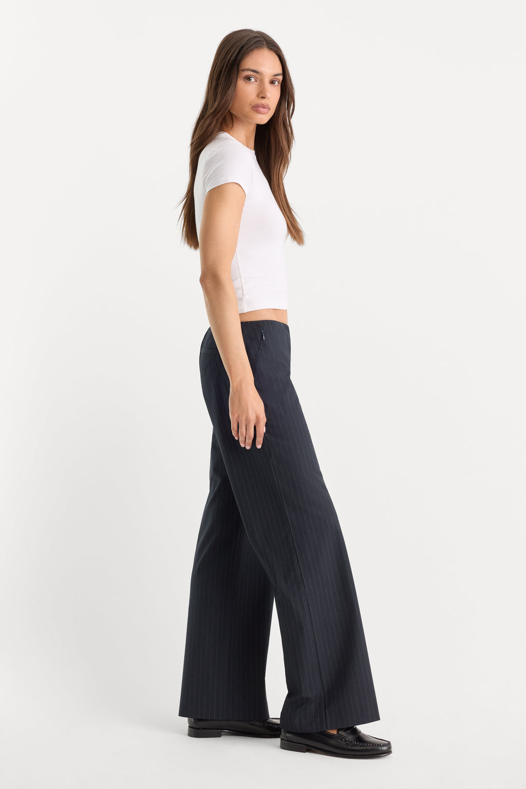 Luxury THE LOW RISE TROUSER ROYAL STRIPE