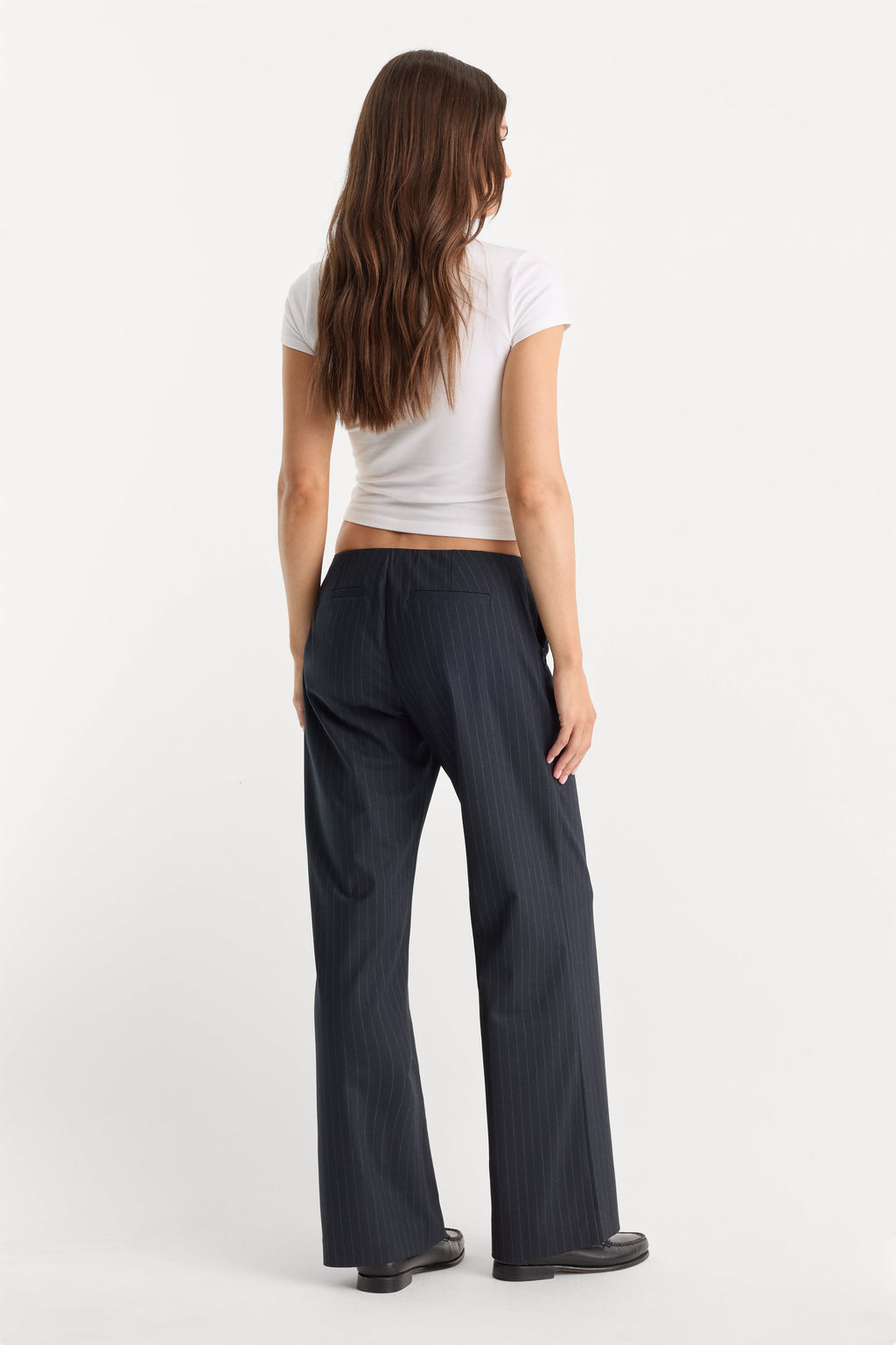 Luxury THE LOW RISE TROUSER ROYAL STRIPE