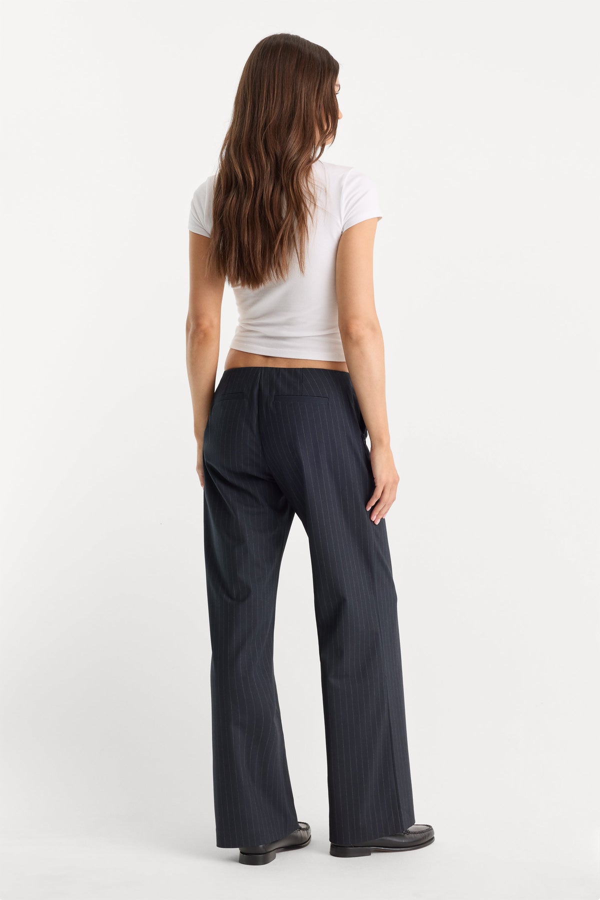 Luxury THE LOW RISE TROUSER ROYAL STRIPE