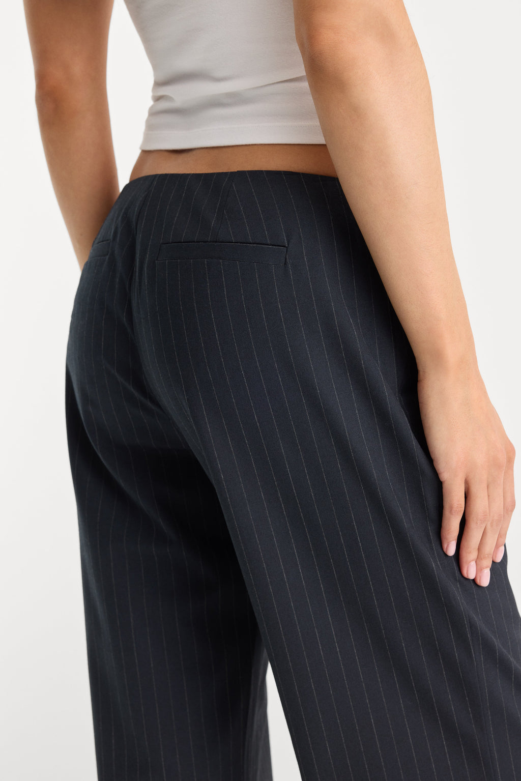 Luxury THE LOW RISE TROUSER ROYAL STRIPE