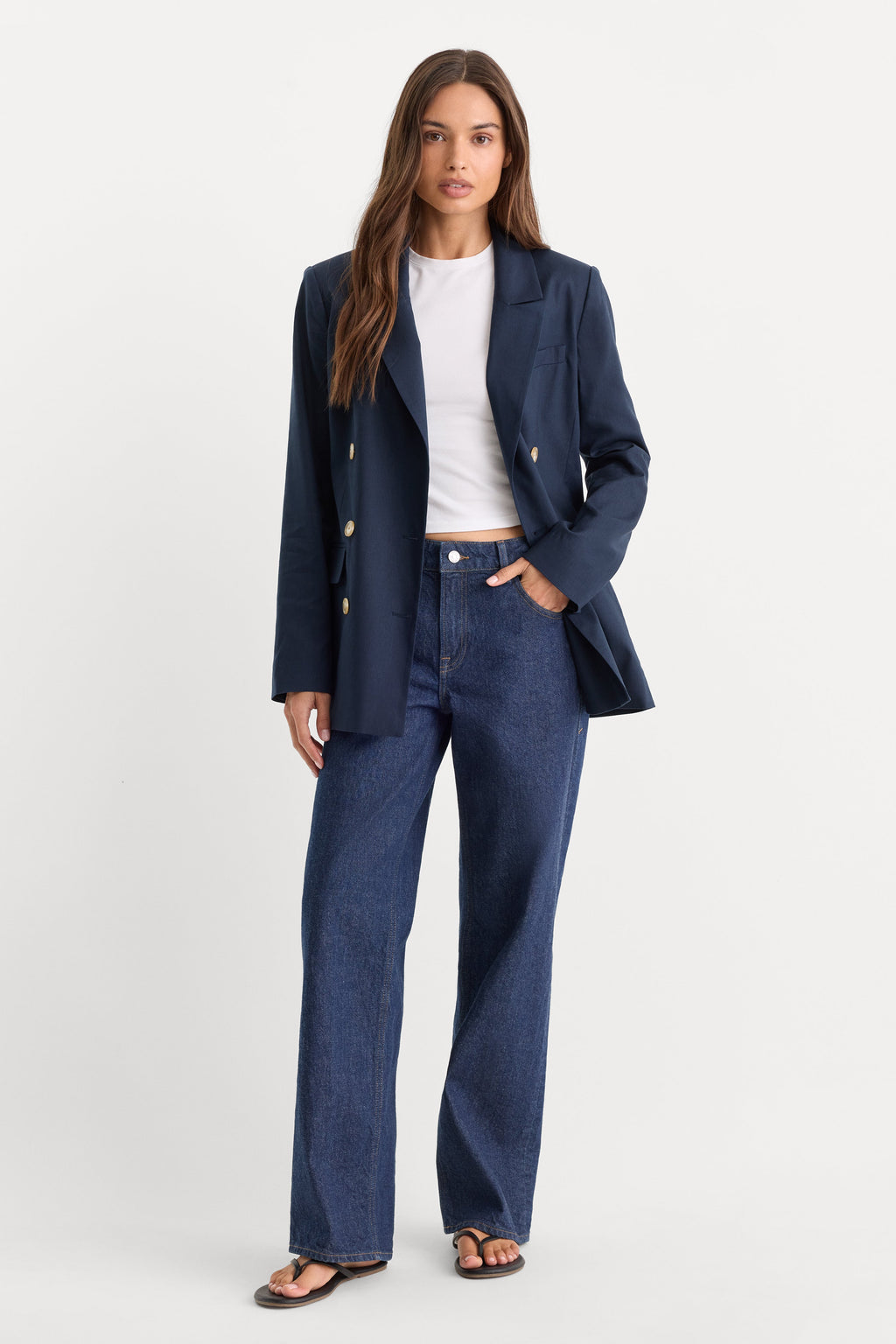 Luxury THE DOUBLE BREASTED BLAZER HORIZON INK