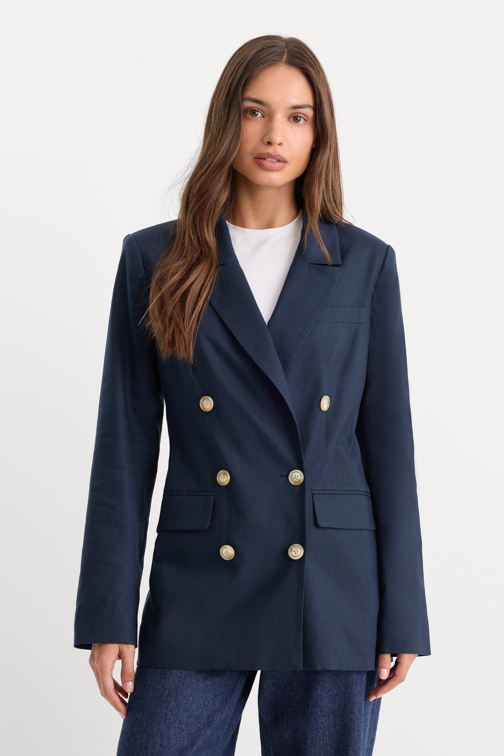 Luxury THE DOUBLE BREASTED BLAZER HORIZON INK