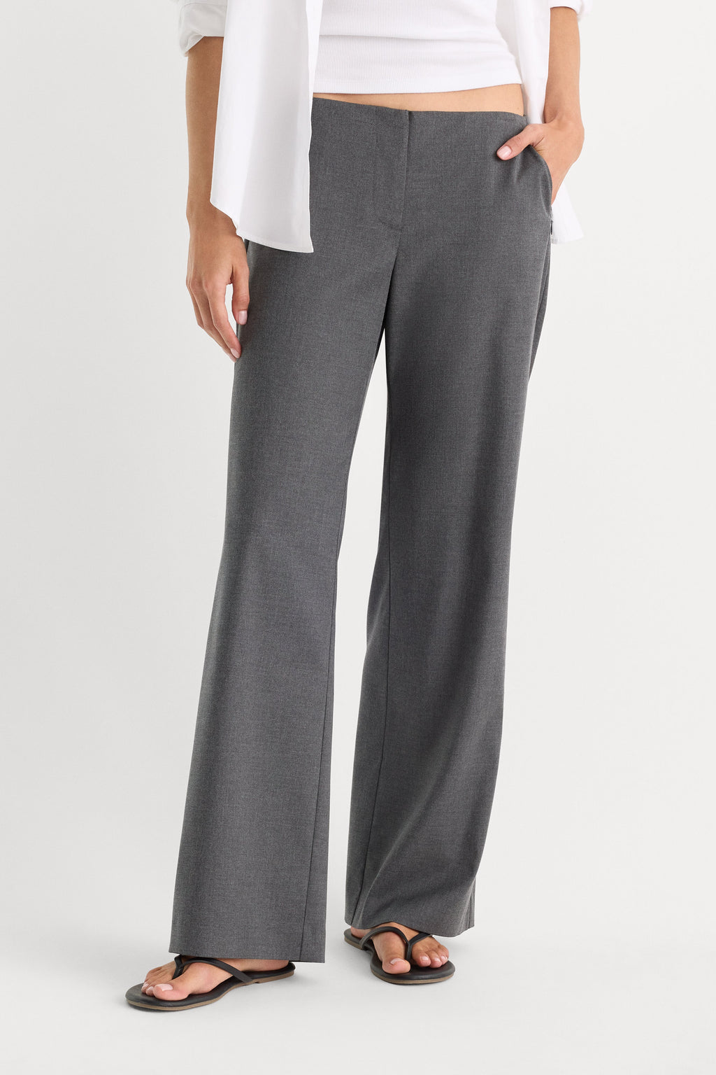 Luxury THE LOW RISE TROUSER ASH