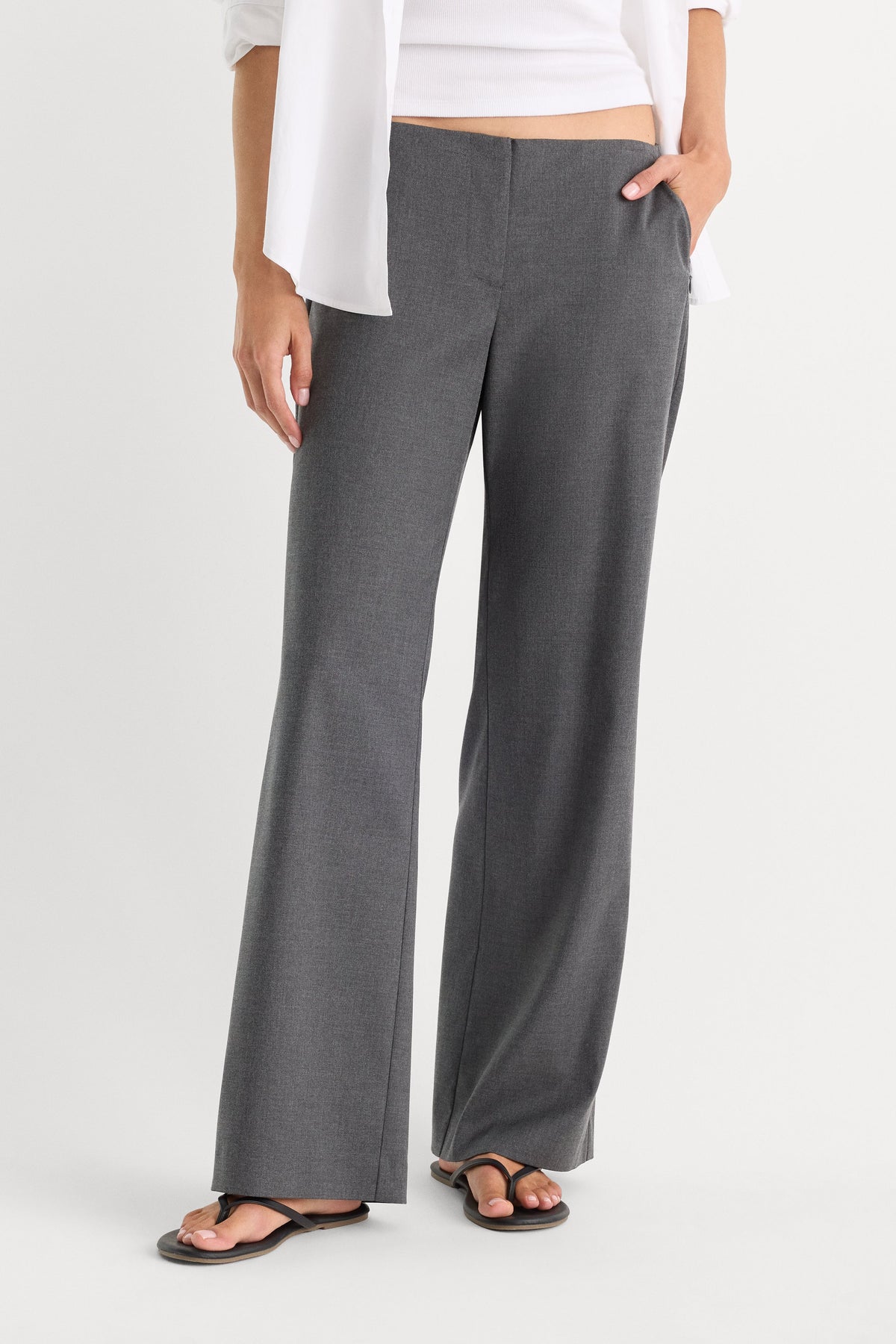 Luxury THE LOW RISE TROUSER ASH