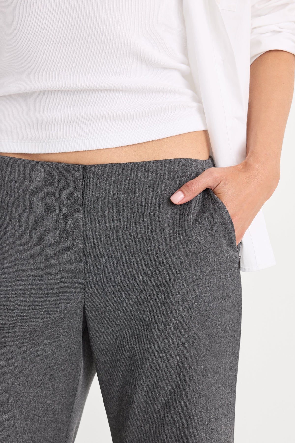 Luxury THE LOW RISE TROUSER ASH