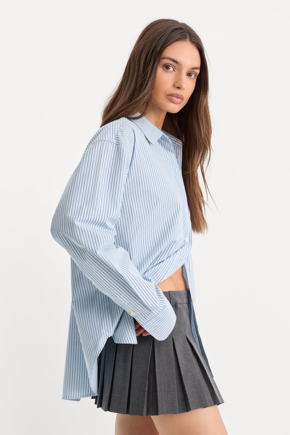 Luxury THE POPLIN EASY SHIRT SUMMER SKY STRIPE