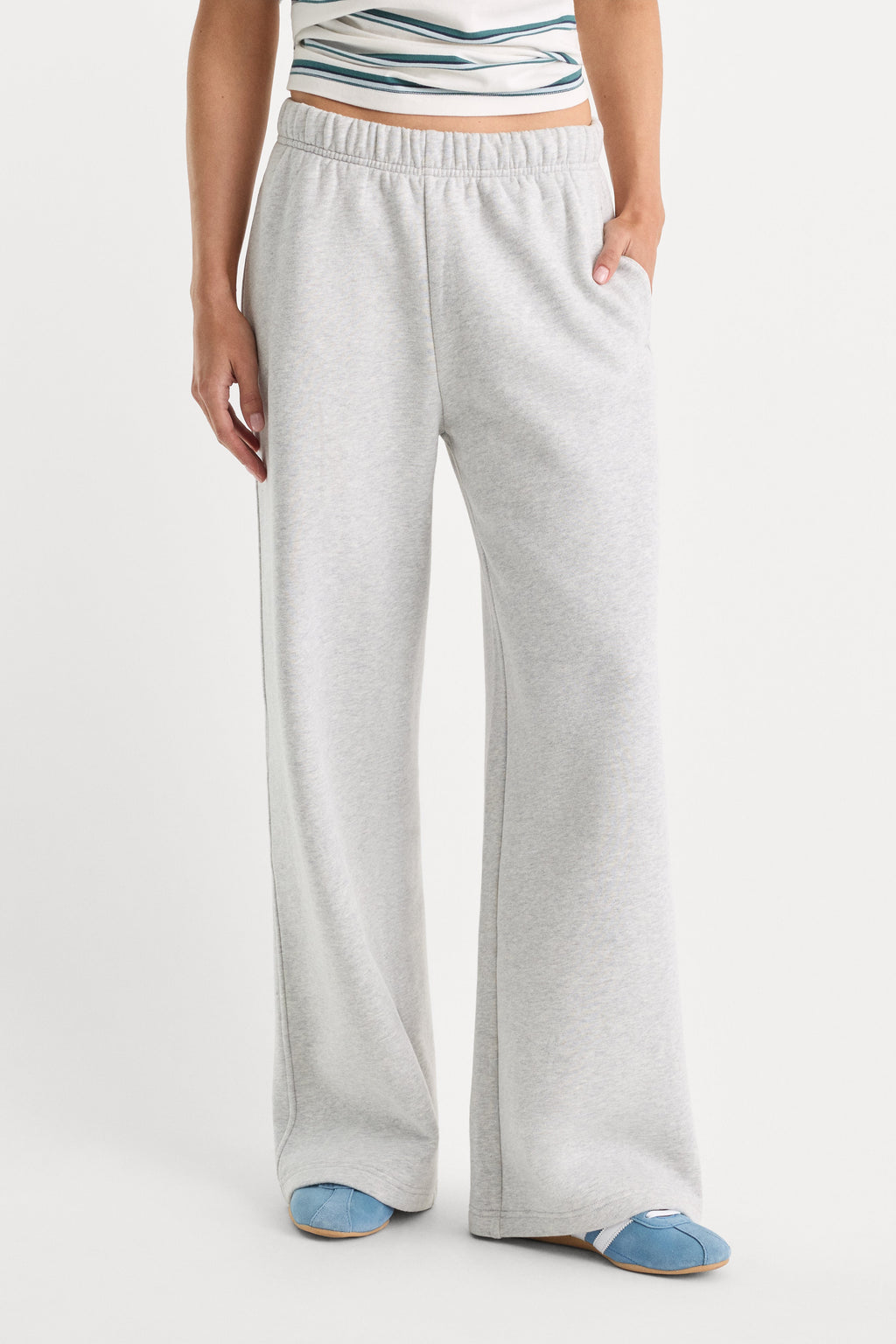 Luxury THE FLEECE SWEATPANT HEATHER GREY