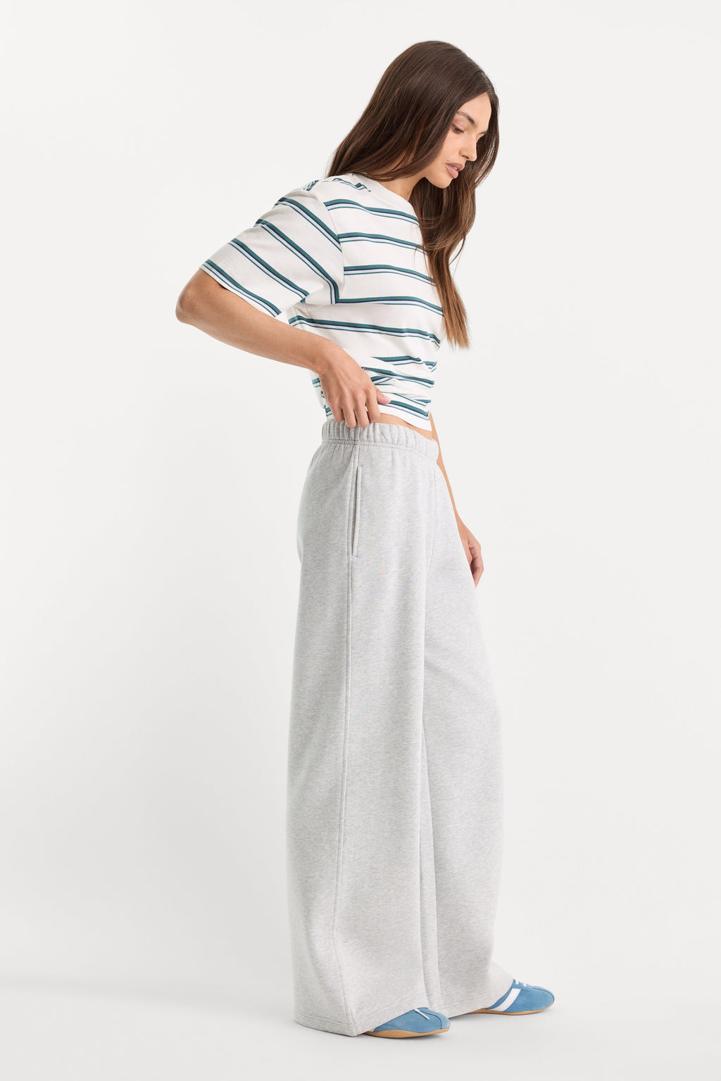 Luxury THE FLEECE SWEATPANT HEATHER GREY