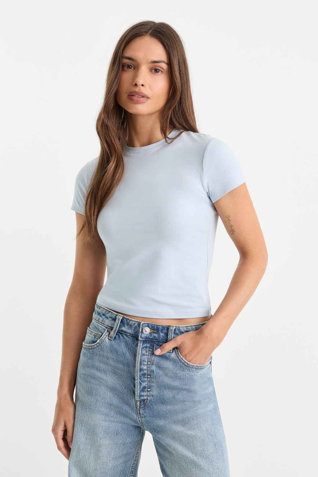 Luxury THE BABY TEE SKY