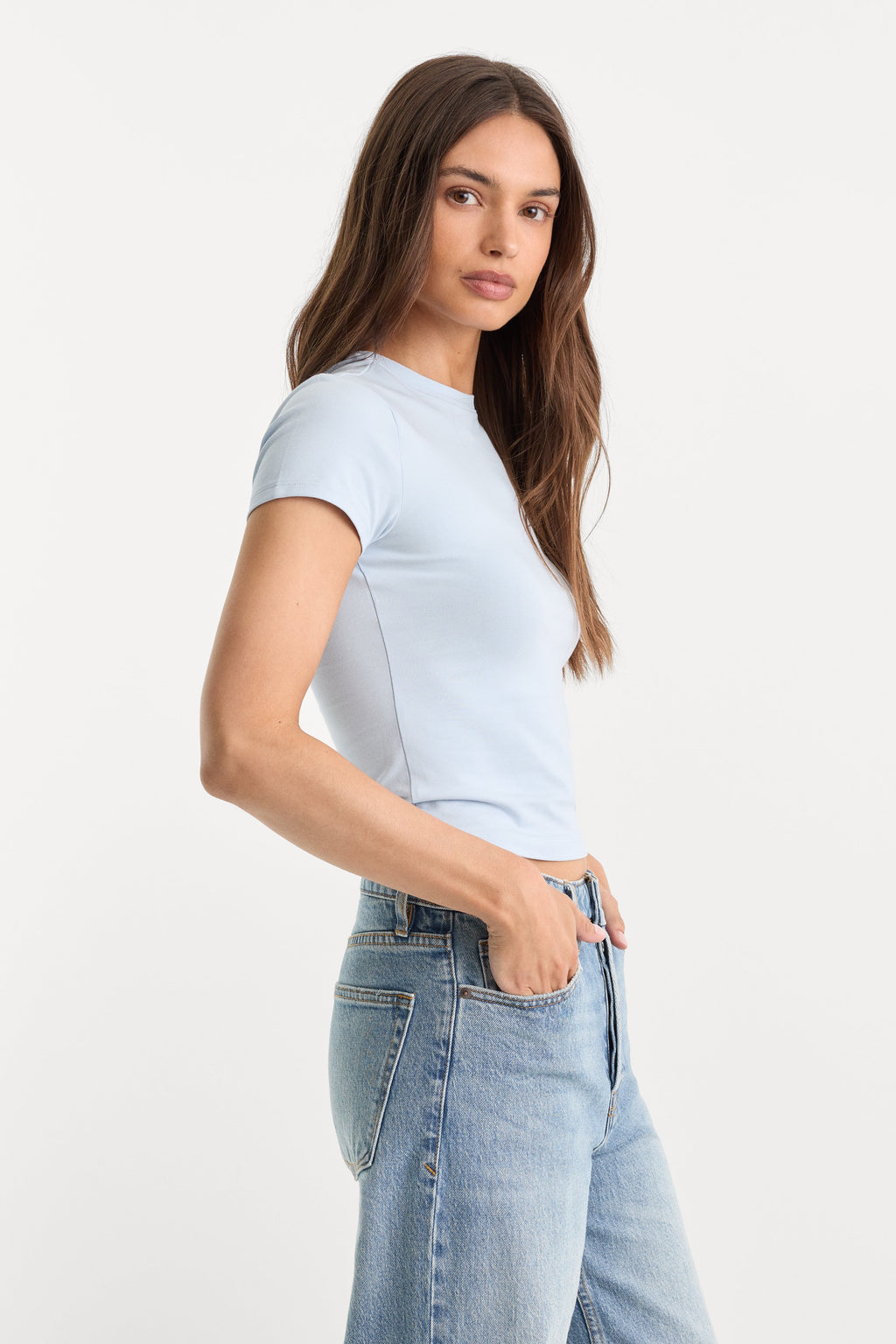 Luxury THE BABY TEE SKY